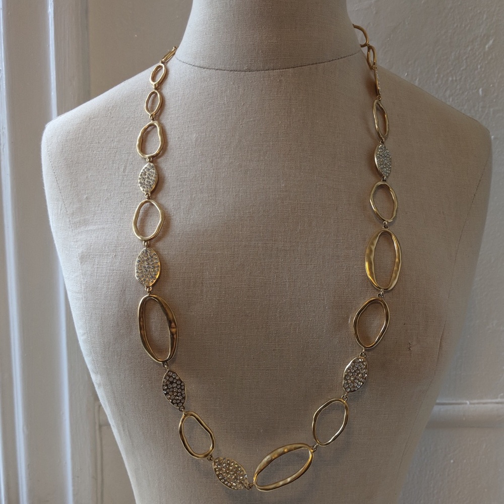 ABS Allen Schwartz chain necklace+bracelet set